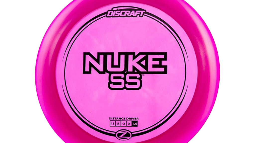 A pink Discraft Nuke SS with Black Stamp